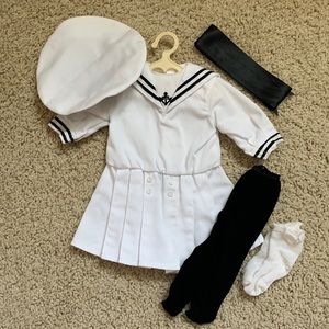 American Girl Authentic Samantha White and Black Middy Outfit